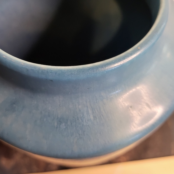 Antique Rookwood Matte Blue Vase circa 1927, 9" - Picture 16 of 16